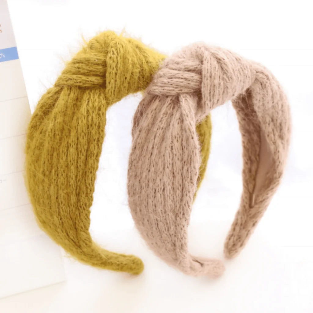 Knitted Wool Knot Headband - North Authentic