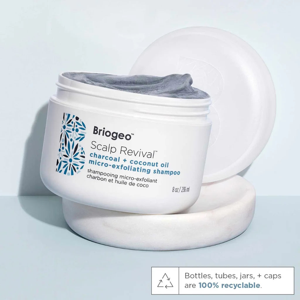 Briogeo Scalp Revival Micro-Exfoliating Shampoo, a weekly scalp scrub that is clinically shown to reduce up to 82% of dry scalp flaking after one use*. shopnorthauthentic (3)
