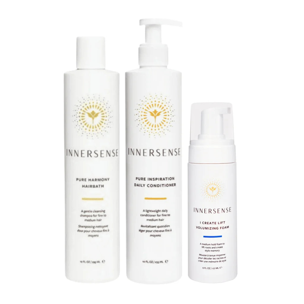 Innersense gift set, best products for fine curly hair