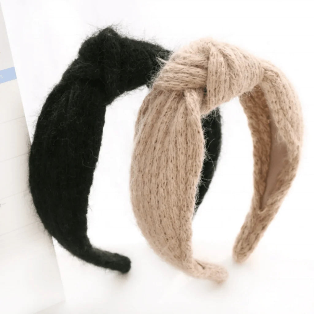 Knit headband, knotted headband, wool headband by ShopNorthAuthentic (2)