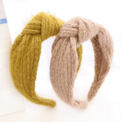 Knit headband, knotted headband, wool headband by ShopNorthAuthentic (3)