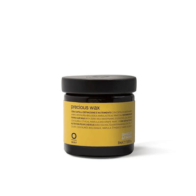 Oway Precious Shine Wax delivers high shine, definition, and nourishment. As it delivers soft, movable hair texture, it is ideal for creating tousled, messy hair. 