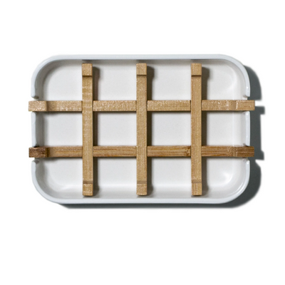 Bamboo Soap Dish White soap dish for shower